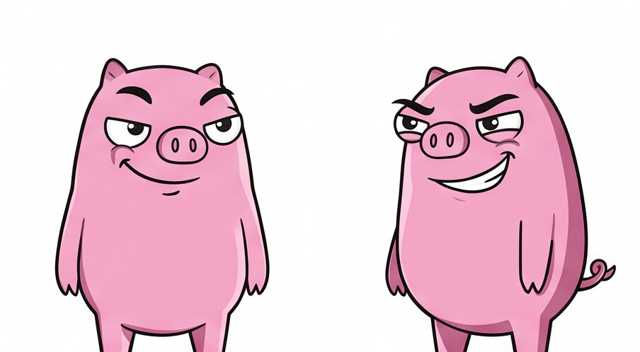 Ham crying with large tears.