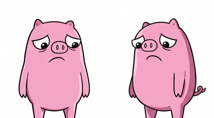 Ham looking teary and worried.
